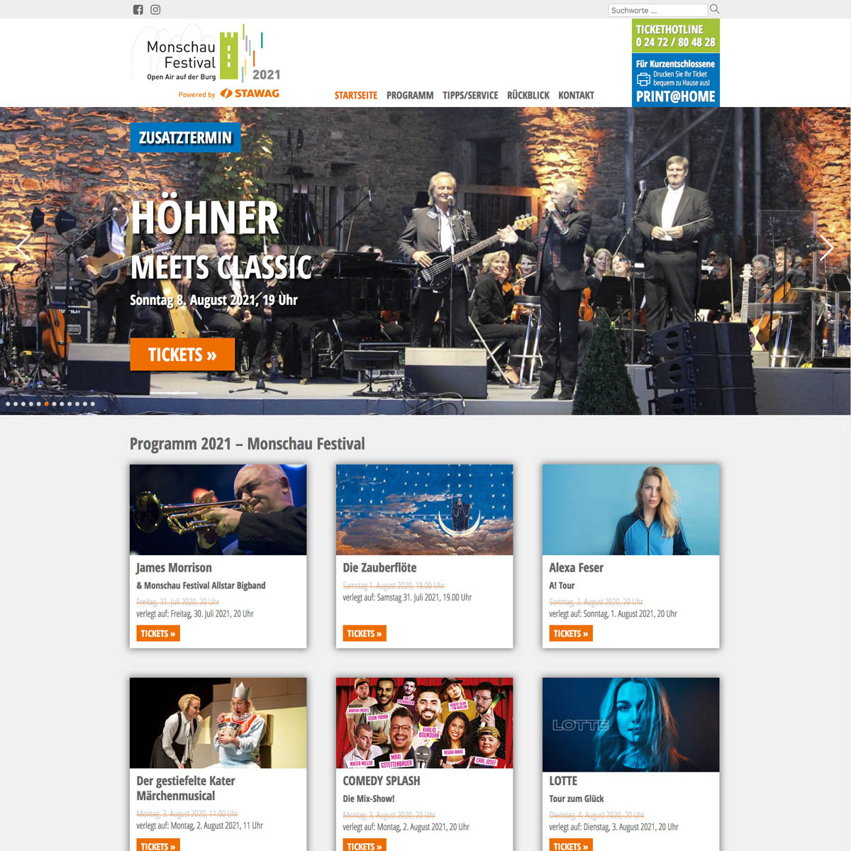 Webdesign Monschau Festival